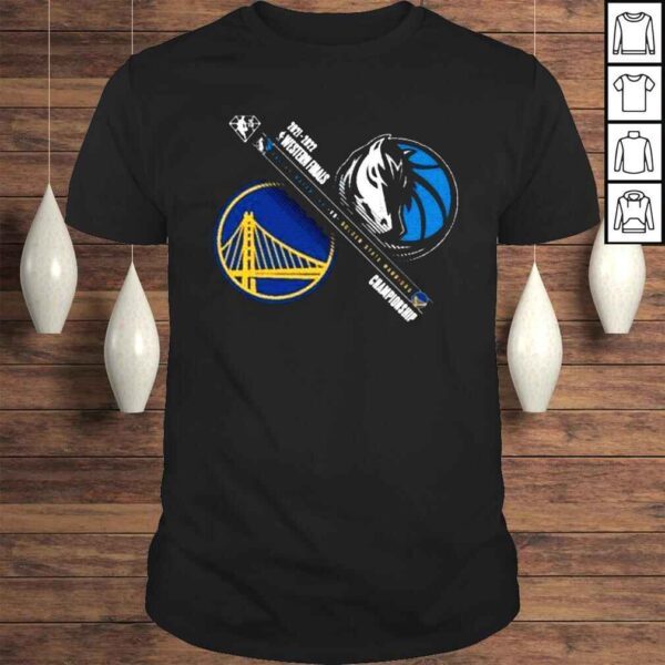 Golden State Warriors vs Dallas Mavericks 2022 NBA Playoffs Western Conference Finals Matchup Dual Purpose TShirt