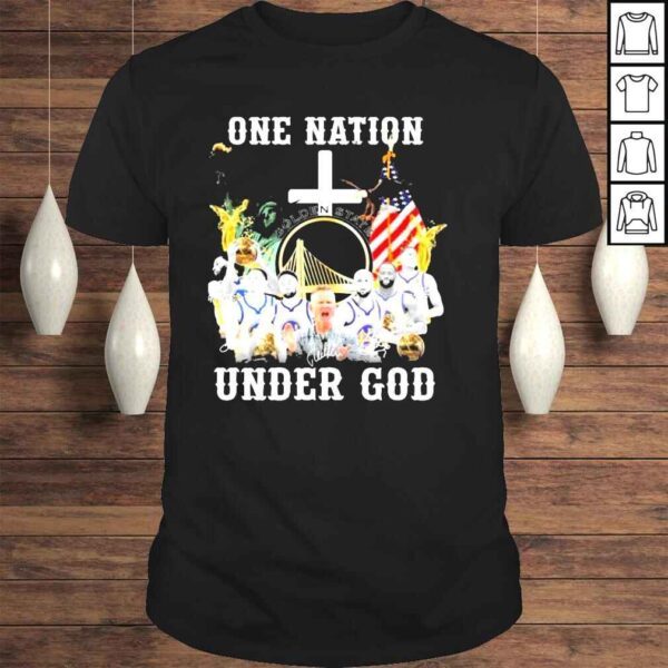 Golden state one nation under god team player 2022 shirt