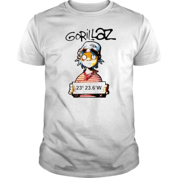 Gorillaz mugshot shirt