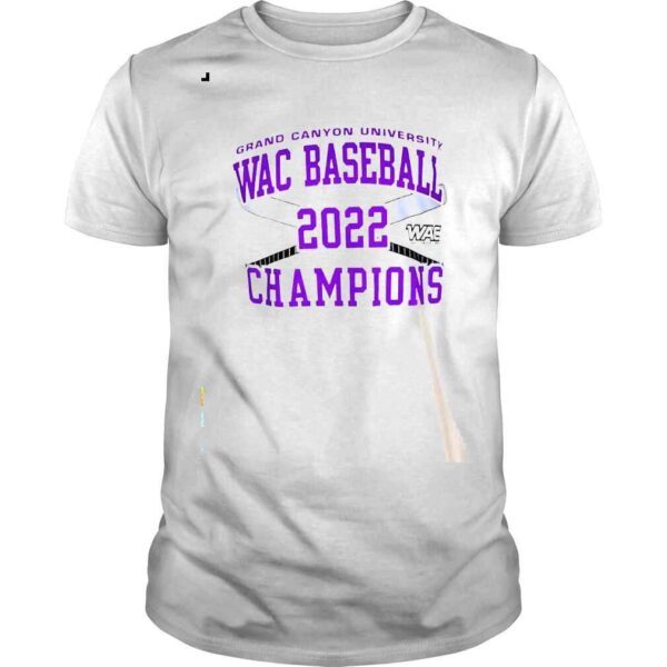 Grand Canyon University Mens Baseball WAC Champions 2022 Shirt