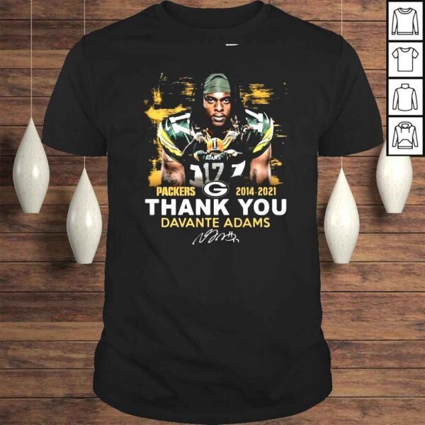 Green Bay Packers 2014 2021 thank you Davante Adams signature shirt