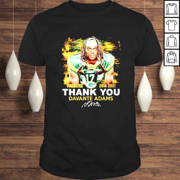 Green Bay Packers thank you Davante Adams 20142021 signature shirt