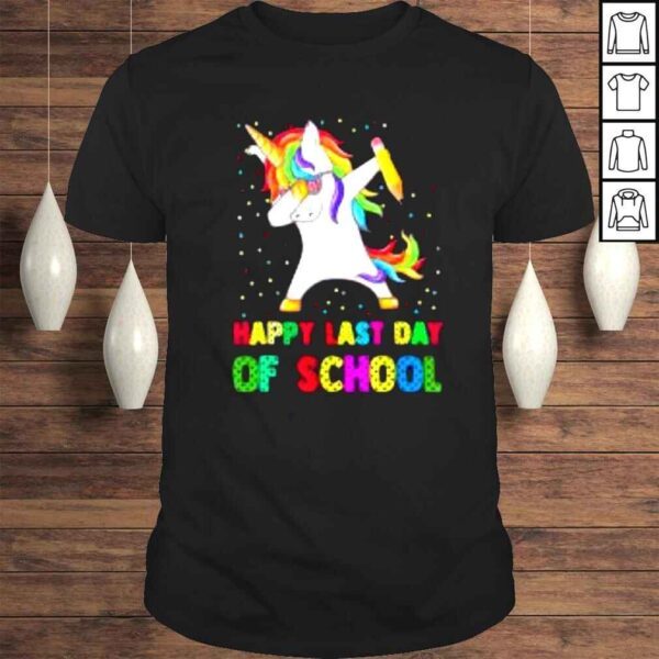 Happy Last Day Of School 2022 Teacher Student Cute Unicorn Shirt