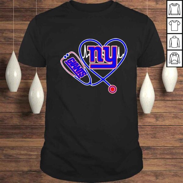 Heartbeat Nurse Stethoscope New York Giants shirt