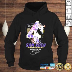 Hoodie 04 sam koch baltimore ravens 2022 thank you for the memories shirt