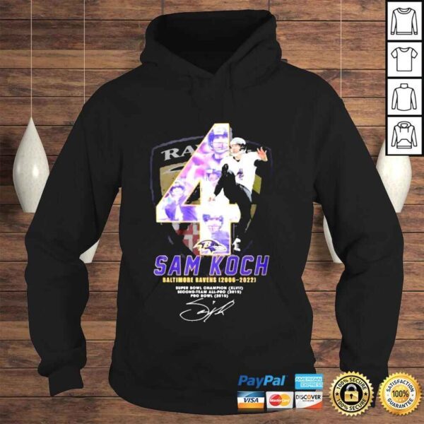 04 sam koch baltimore ravens 2022 thank you for the memories shirt - Image 4