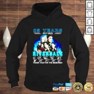 Hoodie 05 years 20172022 Riverdale thank you for the memories signatures shirt