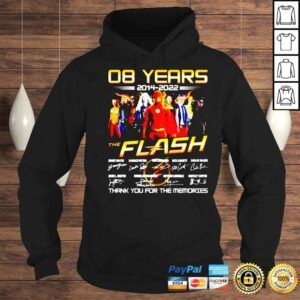 Hoodie 08 years of The Flash 2014 2022 thank you for the memories shirt