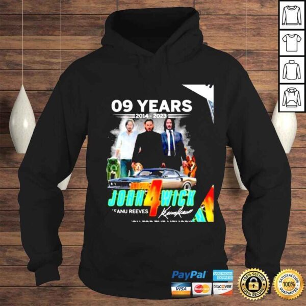 09 years 2014 2023 John Wick Chapter 4 signature thank you for the memories shirt - Image 4