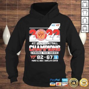 Hoodie 2022 ACC Mens Basketball Champions Virginia Tech Hokies Winner Shirt