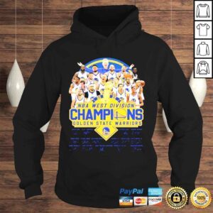 Hoodie 2022 NBA Western Division Champions Golden State Warriors Signatures TShirt