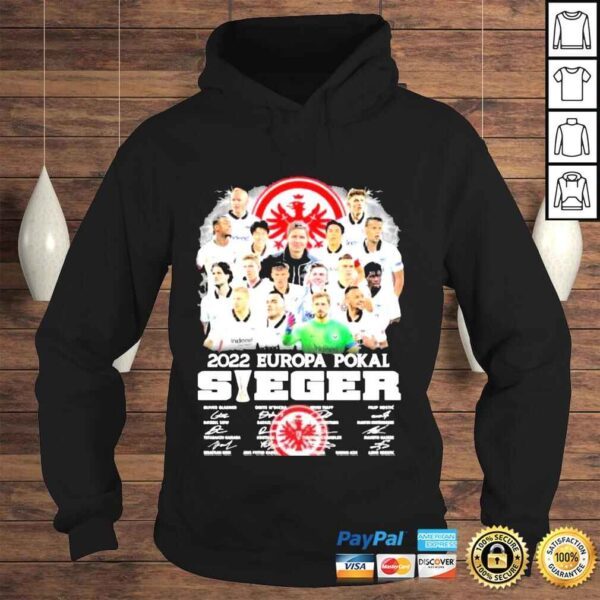 2022 europa pokal sieger team player signatures shirt - Image 4