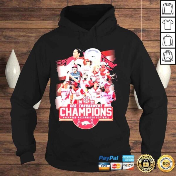 2022 sec tournament champions arKansas razorbacks softball shirt - Image 4