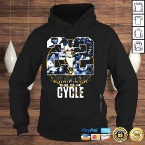 Hoodie 22 Christian Yelich Milwaukee Brewers 3x Hit For The Cycle signature shirt