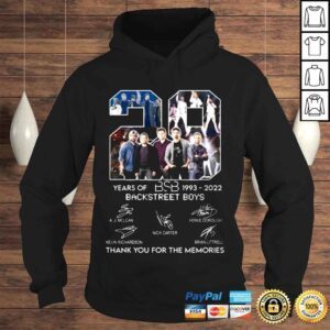 Hoodie 22 Years BSB 19932022 Backstreet Boys thank You for the memories signatures shirt