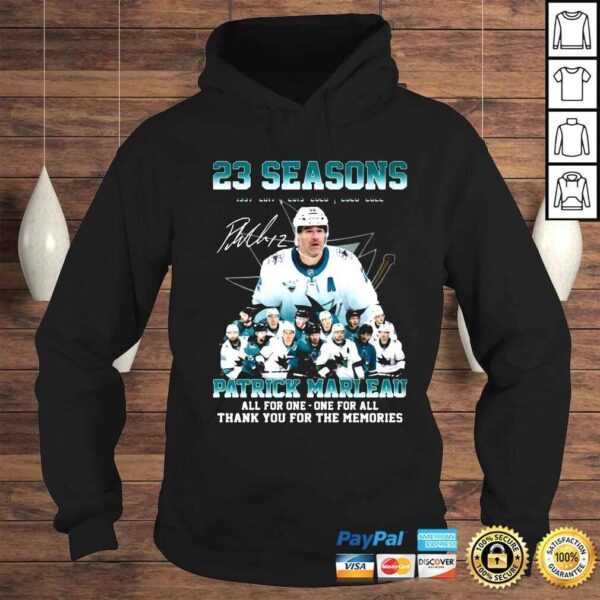 23 seasons 19972022 Patrick Marleau All For One One For All Thank You For The Memories signature shirt - Image 4