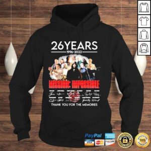 Hoodie 26 years 1996 2022 mission impossible thank you for the memories shirt