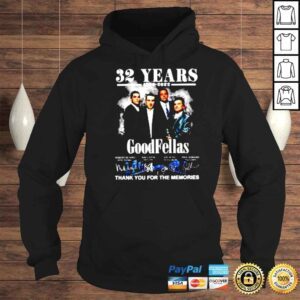 Hoodie 32 Years 19902022 Goodfellas Signatures Thank You For The Memories Shirt