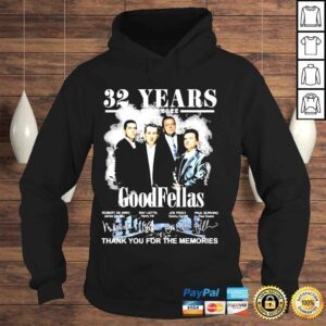 Hoodie 32 years 1990 2022 goodfellas thank you for the memories shirt