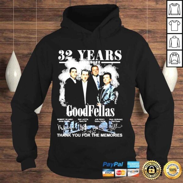 32 years 1990 2022 goodfellas thank you for the memories shirt - Image 4