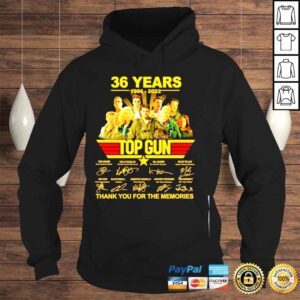 Hoodie 36 Years 1986 2022 Top Gun Thank You For The Memories Tshirt