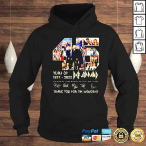 Hoodie 45 years of Def Leppard 1977 2022 shirt