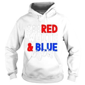 Hoodie 4th of july red white blue crew shirt