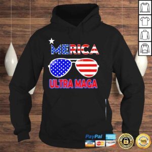 Hoodie 4th of july ultra maga American flag shirt