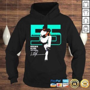 Hoodie 55 Roenis Elias Seattle Mariners Outline signature shirt