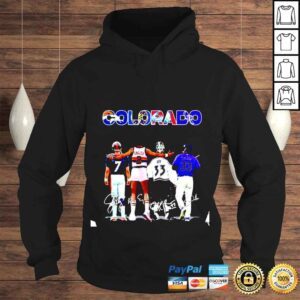 Hoodie 7 Elway Denver Broncos 2 English Denver Nuggets 33 Roy Colorado Avalanche 33 Walker Colorado Rockies signatures shirt