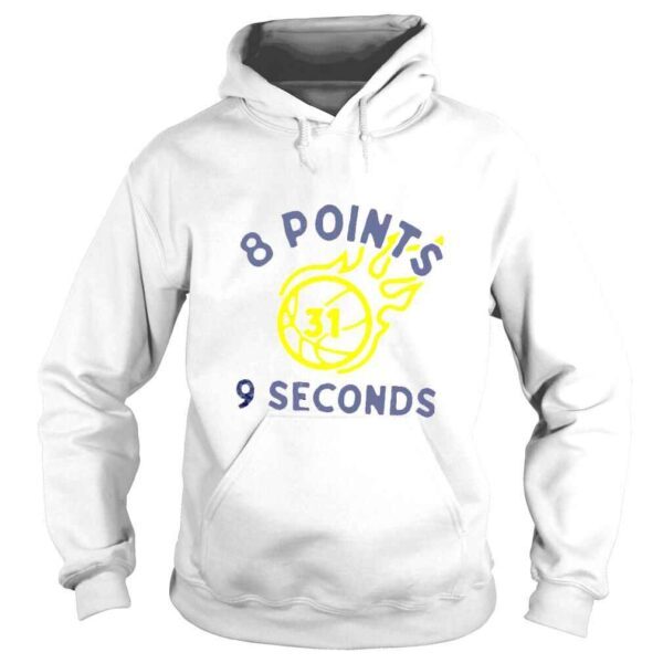 8 Points 9 Seconds Blue & Gold Indiana Basketball shirt - Image 4