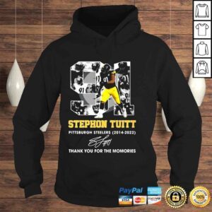 Hoodie 91 Stephon Tuitt Pittsburgh Steelers 2014 2022 signature thank you for the memories shirt