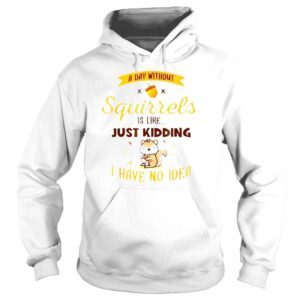 Hoodie A Day Without Squirrels Is Like Grey Squirrel TShirt