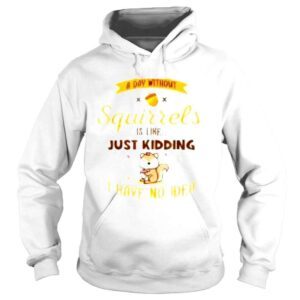 Hoodie A day without squirrels is like greysquirrel shirt