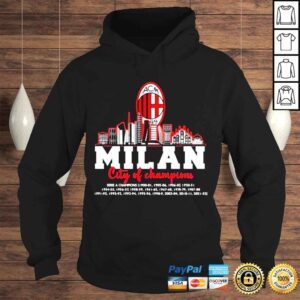 Hoodie ACM Milan city of Champions Serie a Champions shirt