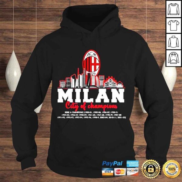 ACM Milan city of Champions Serie a Champions shirt - Image 4