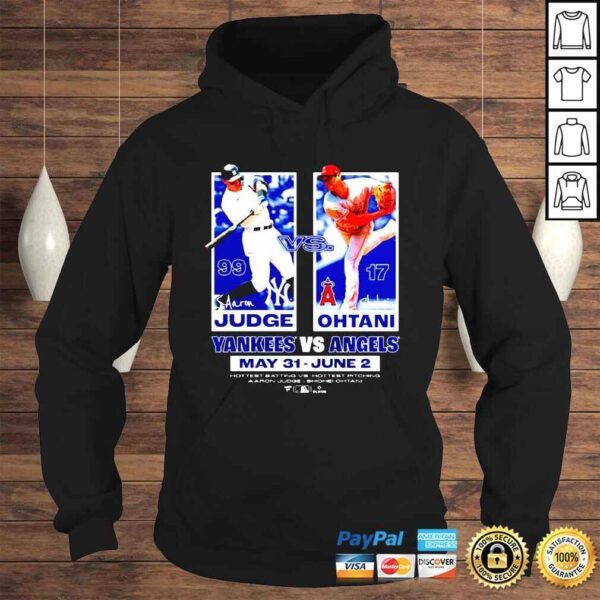 Aaron Judge vs Shohei Ohtani Yankees vs Angels shirt - Image 4