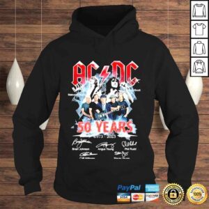 Hoodie Acdc 50 years thank you for the memories 2022 shirt