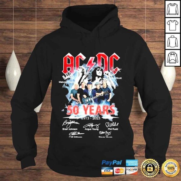 Acdc 50 years thank you for the memories 2022 shirt - Image 4