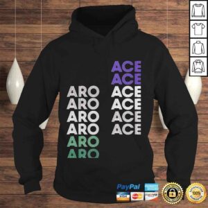 Hoodie Aceoftrades retro aroace pride rain daniels aroace shirt