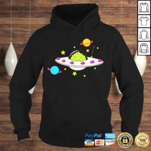 Hoodie Alien In A Ufo Cute Alien Planet Shirt