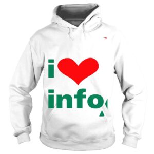 Hoodie Amalia I Love Info shirt