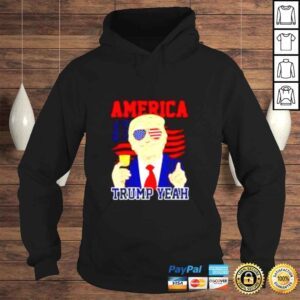 Hoodie America Trump yeah American flag shirt