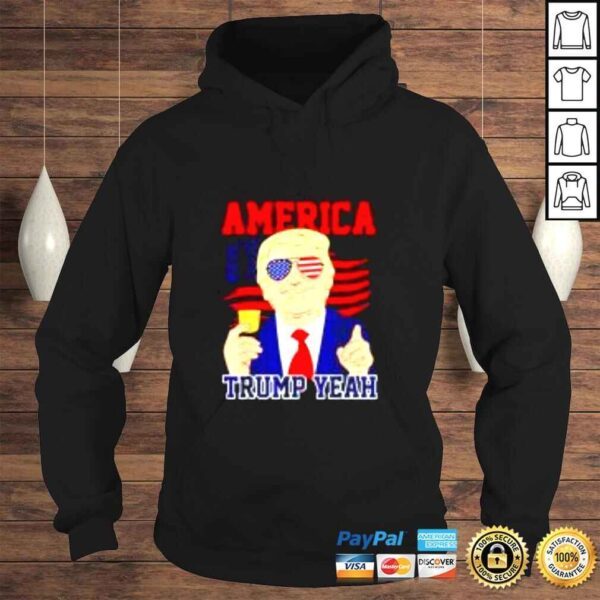 America Trump yeah American flag shirt - Image 4