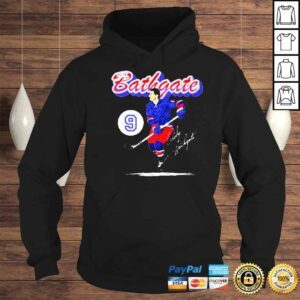 Hoodie Andy Bathgate New York R Retro Script Hockey Signatures Shirt