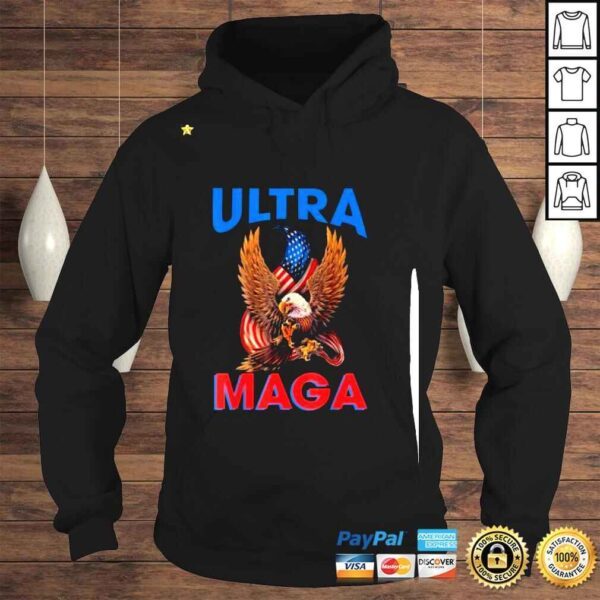 Anti Joe Biden Ultra Maga Eagle American Flag Shirt - Image 4