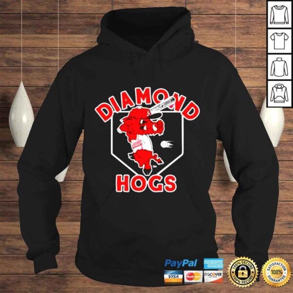 ArKansas diamond hogs shirt - Image 4