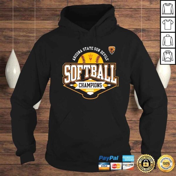 Arizona State Sun Devils Fanatics 2022 PAC12 Softball Regular Season Champions shirt - Image 4