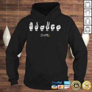 Hoodie Atlanta Braves Logo ASL Brave Sign Language Inspire Fingerspelling Shirt