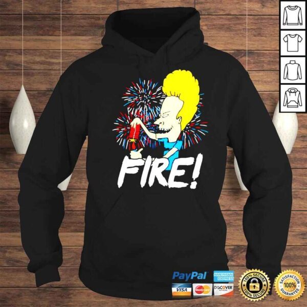 Beavis Fire 4th Of July Funny Shirt - Image 4